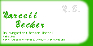 marcell becker business card